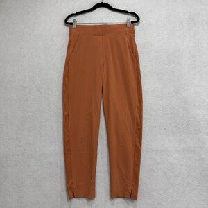 Athleta Pants Womens 2 Orange Brooklyn Ankle Pull On Stretch Tapered Travel Work